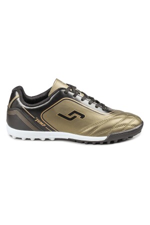 26753 Haki - Altın Rengi Halı Saha Krampon Futbol Ayakkabısı 