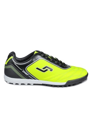 26753 Neon Sarı - Siyah Halı Saha Krampon Futbol Ayakkabısı 