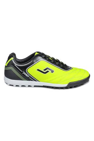 26753 Neon Sarı - Siyah Halı Saha Krampon Futbol Ayakkabısı 