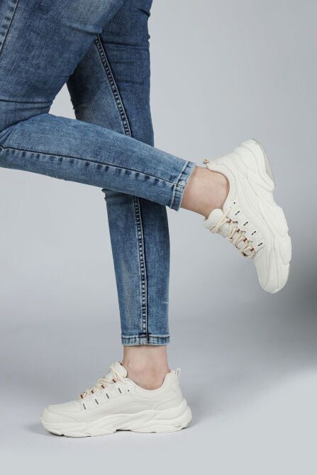 26776 Açık Bej Kadın Sneaker Günlük Spor Ayakkabı - 4