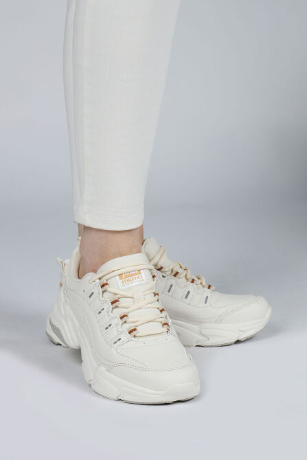 26776 Açık Bej Kadın Sneaker Günlük Spor Ayakkabı - 6