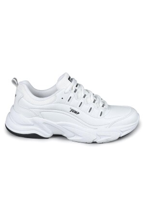 26776 Beyaz - Siyah Kadın Sneaker Günlük Spor Ayakkabı 