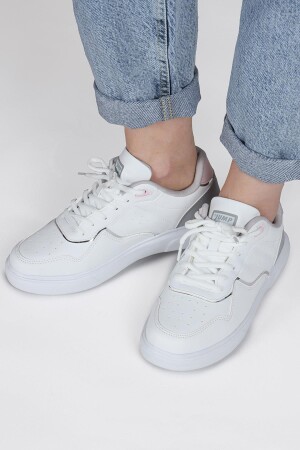 26821 Beyaz - Pembe Kadın Sneaker Günlük Spor Ayakkabı - 3