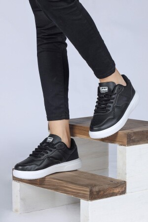 26821 Siyah - Beyaz Kadın Sneaker Günlük Spor Ayakkabı - 3