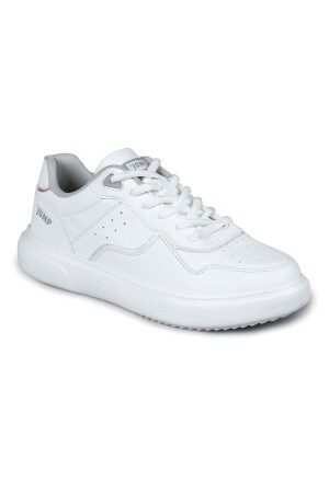 26821 Beyaz - Gri Kadın Sneaker Günlük Spor Ayakkabı - 6