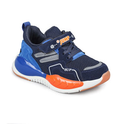 Jump - Jump 27016 Lacivert - Mavi - Neon Turuncu Erkek Çocuk Spor Ayakkabı (1)