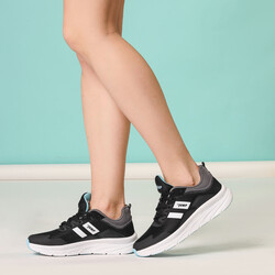 Jump - Jump 27358 Siyah - Gri - Beyaz Günlük Yürüyüş Koşu Kadın Spor Ayakkabı (1)