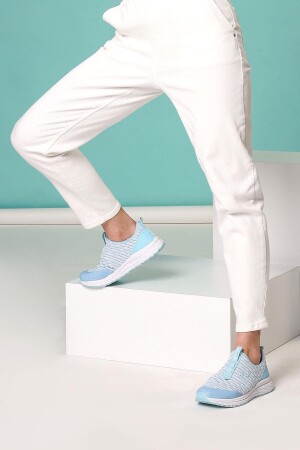 27378 Slip-On Bebe Mavi Kadın Sneaker Günlük Spor Ayakkabı - 4