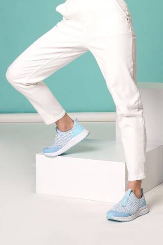 27378 Slip-On Bebe Mavi Kadın Sneaker Günlük Spor Ayakkabı - 4