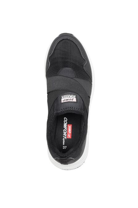 27384 Slip-On Siyah - Beyaz Kadın Sneaker Günlük Spor Ayakkabı - 7