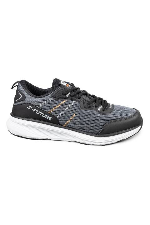 27401 Siyah - Gri Erkek Sneaker Günlük Spor Ayakkabı - 1