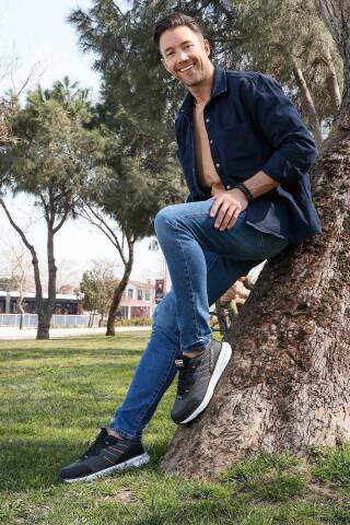 27401 Siyah - Gri Erkek Sneaker Günlük Spor Ayakkabı - Jump (1)