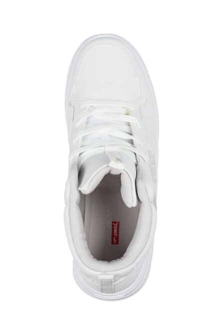 27430 Yüksek Bilekli Beyaz Erkek Sneaker Günlük Spor Ayakkabı - 5