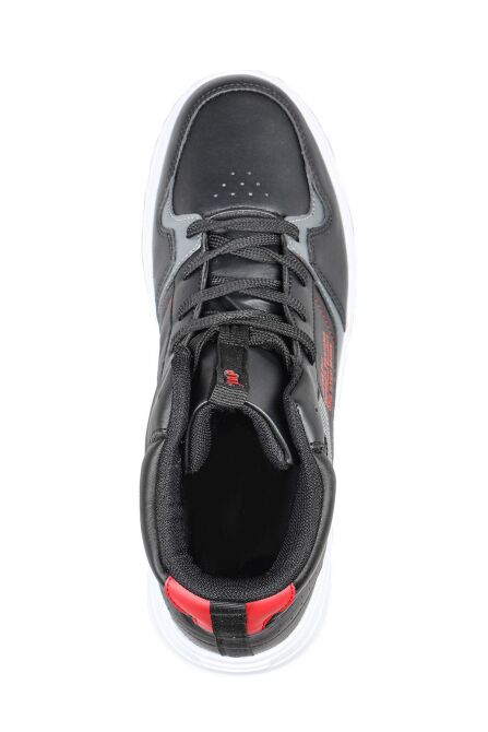 27430 Yüksek Bilekli Siyah - Beyaz Erkek Sneaker Günlük Spor Ayakkabı - 7