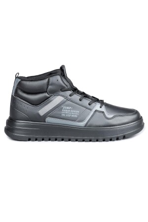 27430 Yüksek Bilekli Siyah Erkek Sneaker Günlük Spor Ayakkabı - 1