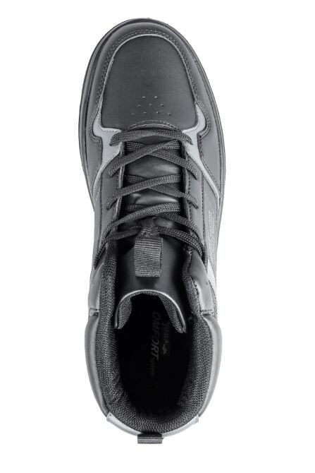 27430 Yüksek Bilekli Siyah Erkek Sneaker Günlük Spor Ayakkabı - 7