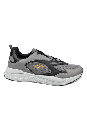 27462 Gri - Siyah Erkek Sneaker Günlük Spor Ayakkabı 