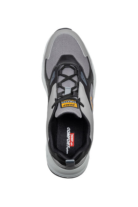 Jump 27462 Gri - Siyah Erkek Sneaker Günlük Spor Ayakkabı - 3
