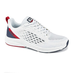 Jump - Jump 27529 Beyaz - Lacivert - Kırmızı Günlük Yürüyüş Koşu Erkek Spor Ayakkabı