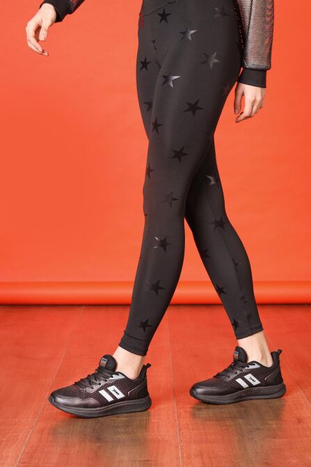 27606 Siyah Kadın Sneaker Günlük Spor Ayakkabı - 2