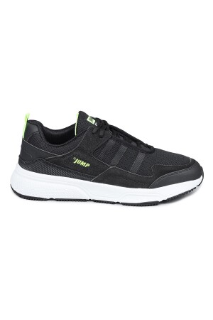 27693 Siyah - Neon Yeşil Erkek Sneaker Günlük Spor Ayakkabı 