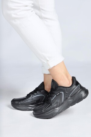 27709 Siyah Kadın Sneaker Günlük Spor Ayakkabı - 5