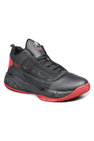 27721 Siyah - Kırmızı Erkek Çocuk Basketbol Spor Ayakkabısı - 2