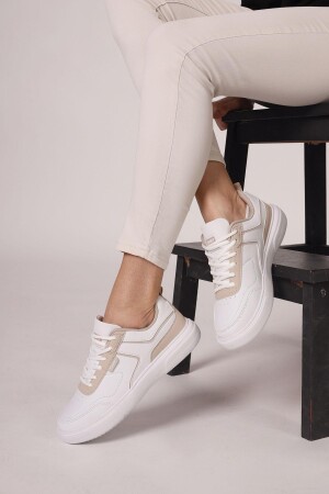 27783 Beyaz Kadın Sneaker Günlük Spor Ayakkabı - 2