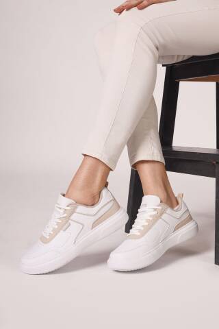 27783 Beyaz Kadın Sneaker Günlük Spor Ayakkabı - 4
