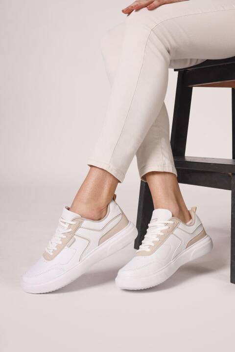 27783 Beyaz Kadın Sneaker Günlük Spor Ayakkabı - 4