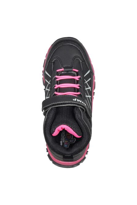 27787 Cırtlı Siyah - Fuşya Kız Çocuk Günlük Bot Spor Ayakkabı - 6