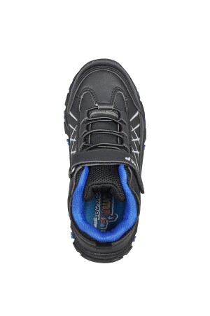 27787 Cırtlı Siyah - Royal Mavi Erkek Çocuk Günlük Bot Spor Ayakkabı - 6
