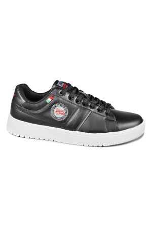27796 Siyah - Beyaz Erkek Sneaker Günlük Spor Ayakkabı 