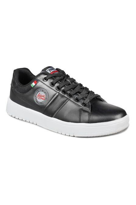 27796 Siyah - Beyaz Erkek Sneaker Günlük Spor Ayakkabı - 5