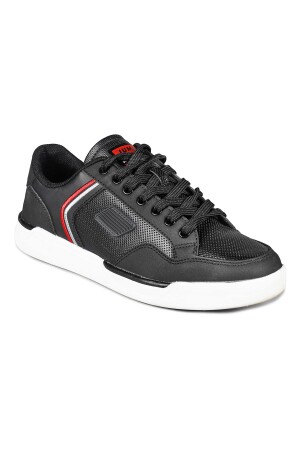 27799 Siyah - Beyaz Erkek Sneaker Günlük Spor Ayakkabı - 6