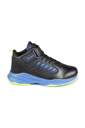 27800 Siyah - Mavi Üniseks Çocuk Basketbol Spor Ayakkabısı - Jump