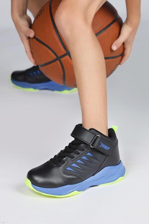 27800 Siyah - Mavi Üniseks Çocuk Basketbol Spor Ayakkabısı - 3