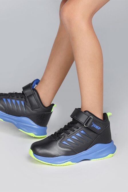 27800 Siyah - Mavi Üniseks Çocuk Basketbol Spor Ayakkabısı - 5