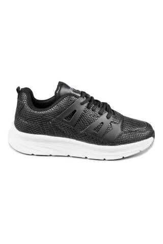 27878 Siyah - Beyaz Kadın Sneaker Günlük Spor Ayakkabı - Jump