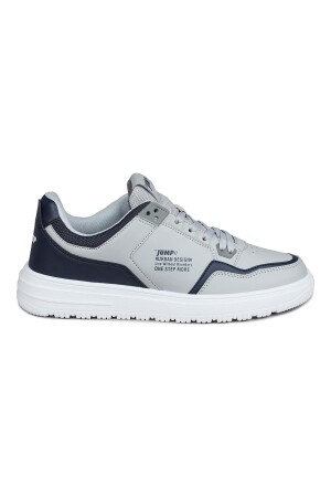 27952 Açık Gri - Royal Mavi Erkek Sneaker Günlük Spor Ayakkabı - 1