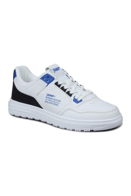 27952 Beyaz - Siyah Erkek Sneaker Günlük Spor Ayakkabı - 2