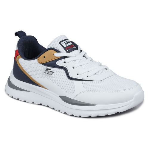 Jump 27985 Beyaz - Lacivert - Kırmızı Erkek Yazlık Sneaker Günlük Rahat Spor Ayakkabı. 2