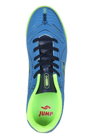 28006 İndigo Mavi - Neon Yeşil Halı Saha Krampon Futbol Ayakkabısı - 3