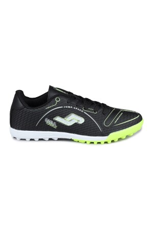 28006 Siyah - Neon Yeşil Halı Saha Krampon Futbol Ayakkabısı - 1
