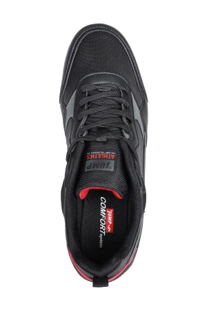 28019 Siyah - Kırmızı Erkek Sneaker Günlük Spor Ayakkabı - 3