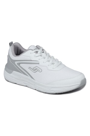 28037 Beyaz - Açık Gri Erkek Sneaker Günlük Spor Ayakkabı - 6