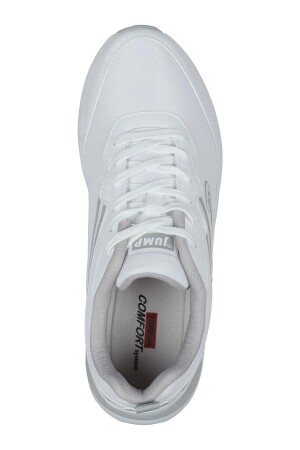 28037 Beyaz - Açık Gri Erkek Sneaker Günlük Spor Ayakkabı - 7