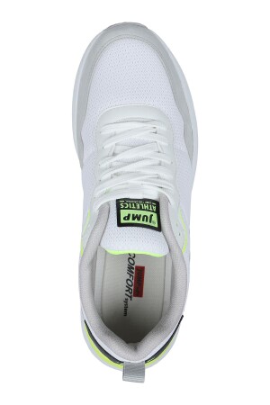 28040 Beyaz - Gri Erkek Sneaker Günlük Spor Ayakkabı - 7