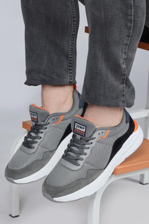 28040 Gri - Lacivert Erkek Sneaker Günlük Spor Ayakkabı - 3