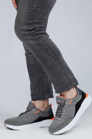 28040 Gri - Lacivert Erkek Sneaker Günlük Spor Ayakkabı - Jump (1)